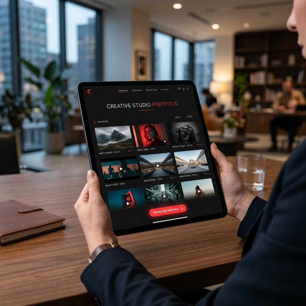Client delivery portal preview